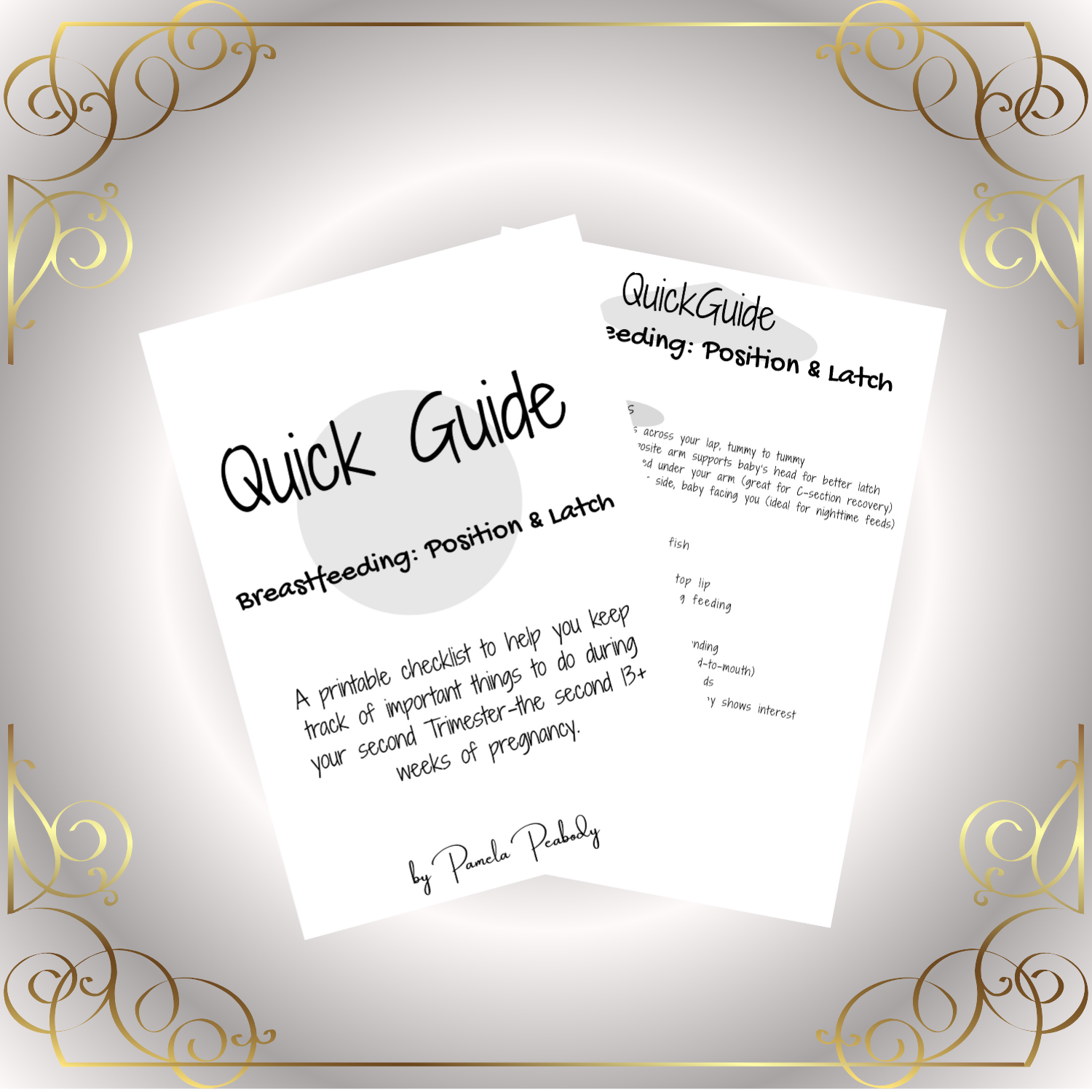 Freebie-Quick Guide: Breastfeeding Position & Latch