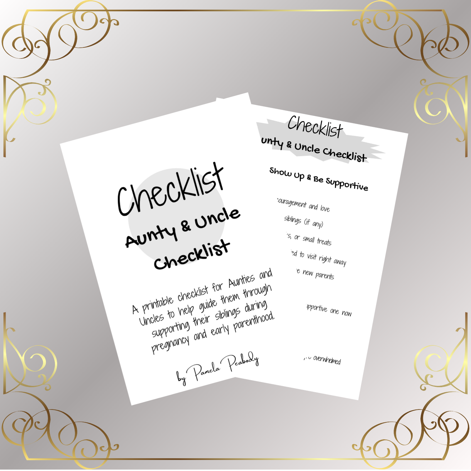 Freebie-Aunty & Uncle Checklist