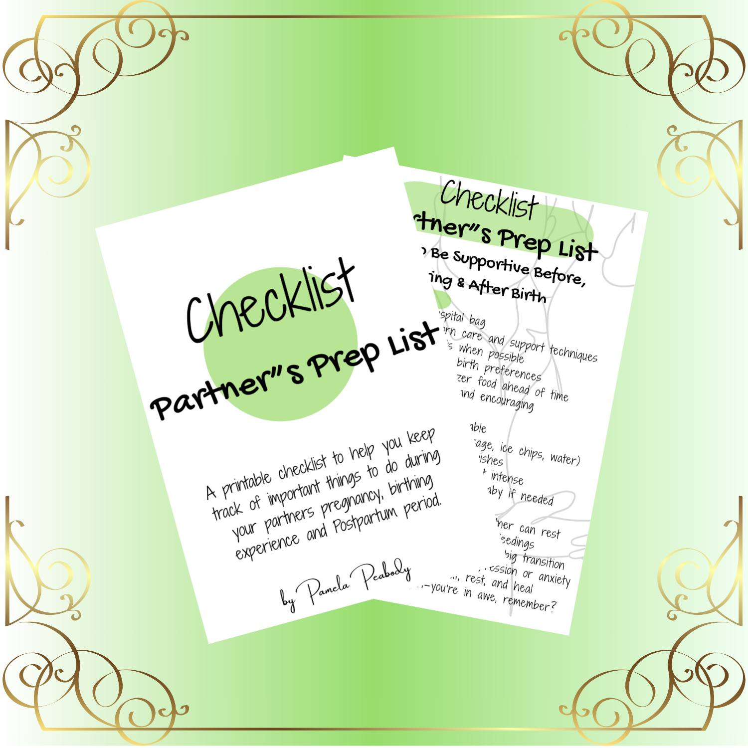 Checklist- Partner's Prep
