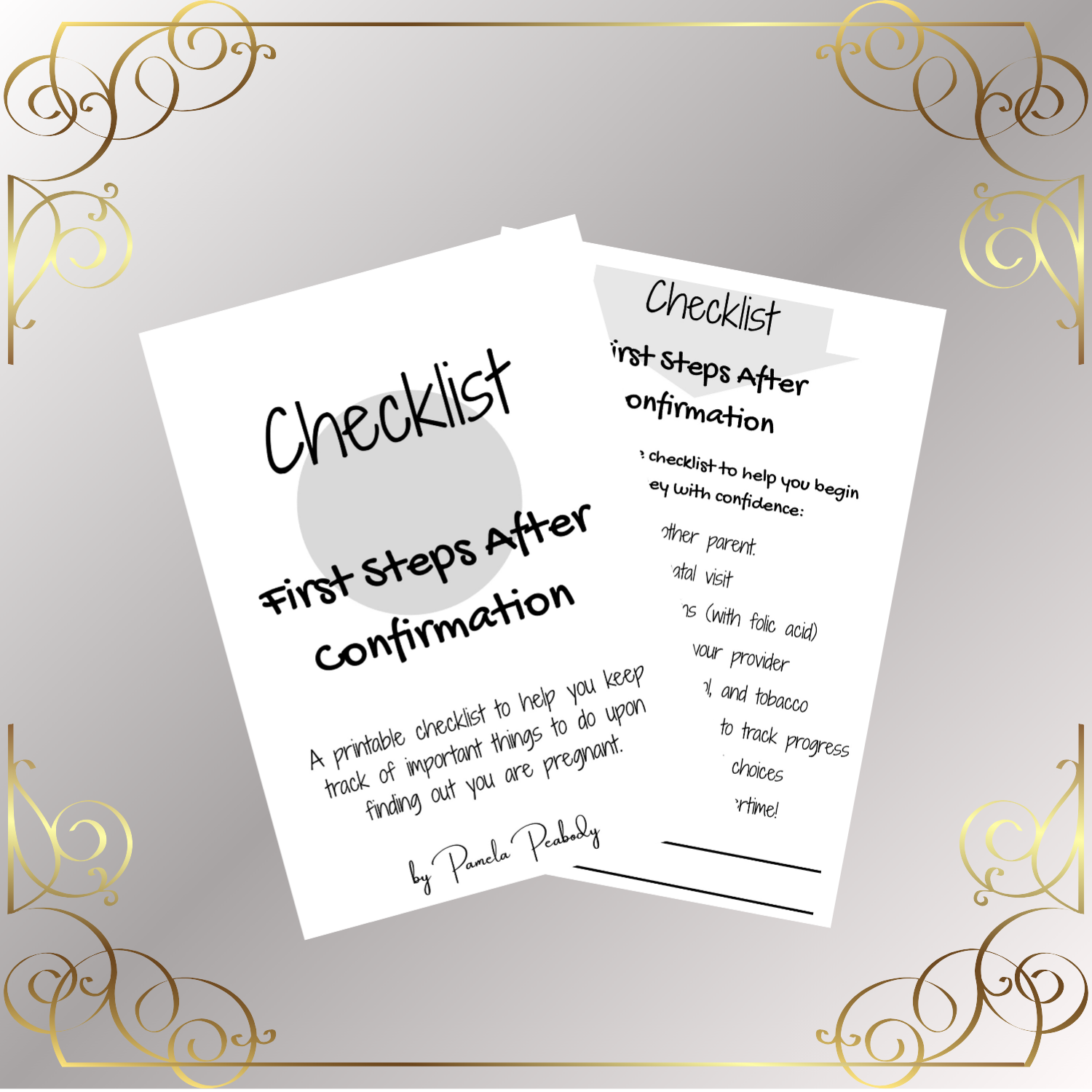 Freebie-Pregnancy Confirmation Checklist