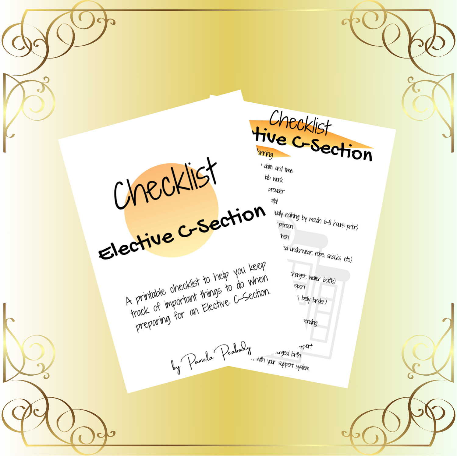 Checklist- Elective C-Section