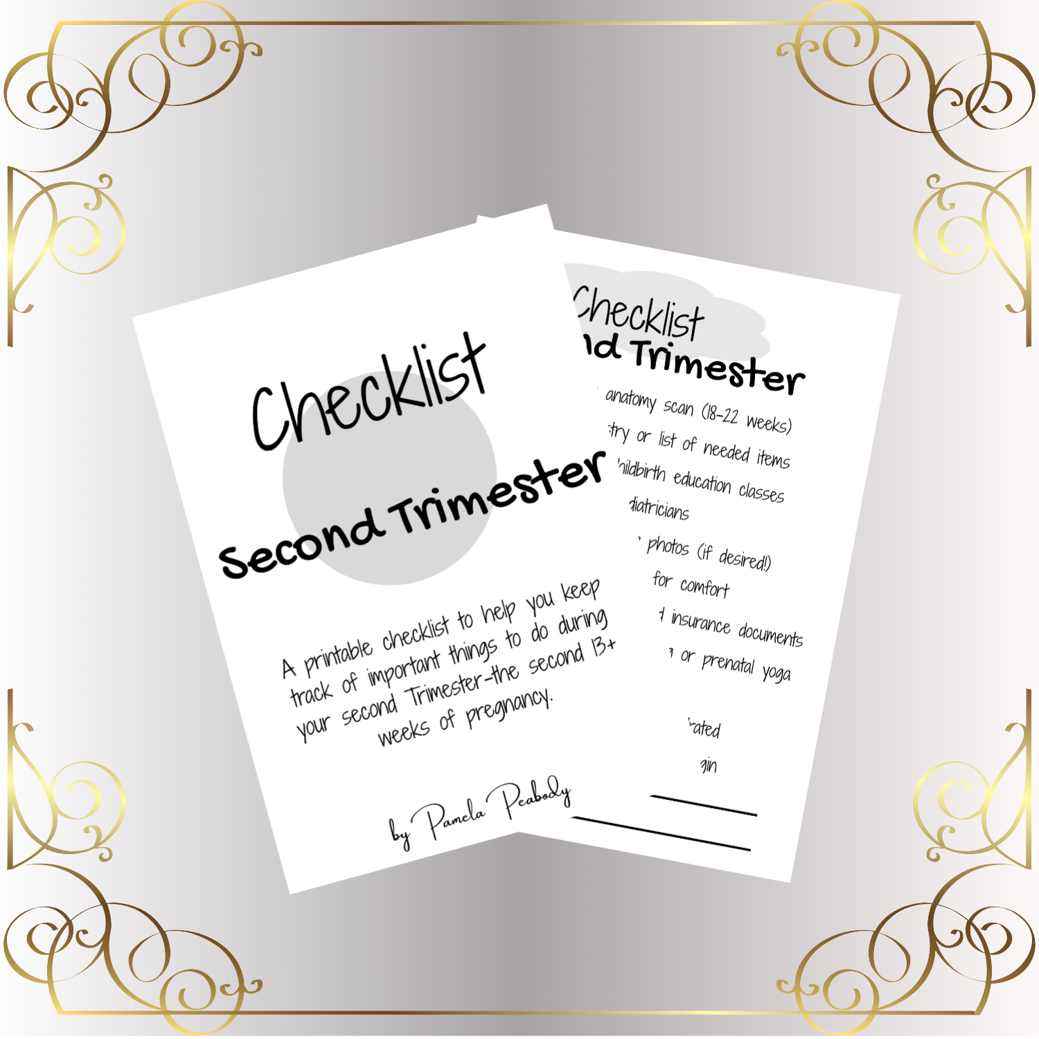 Freebie-Second Trimester Checklist