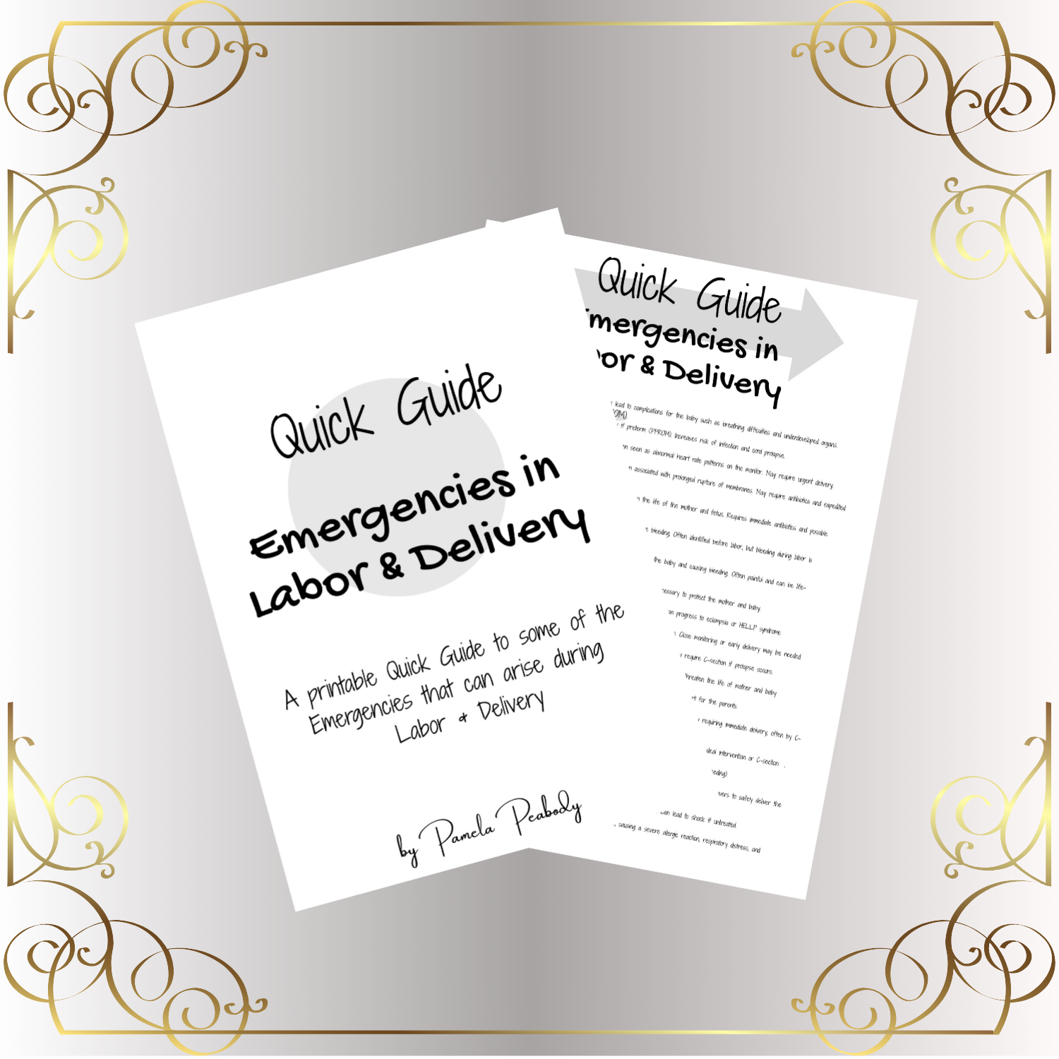 Freebies-Emergencies in Labor & Delivery Quick Guide
