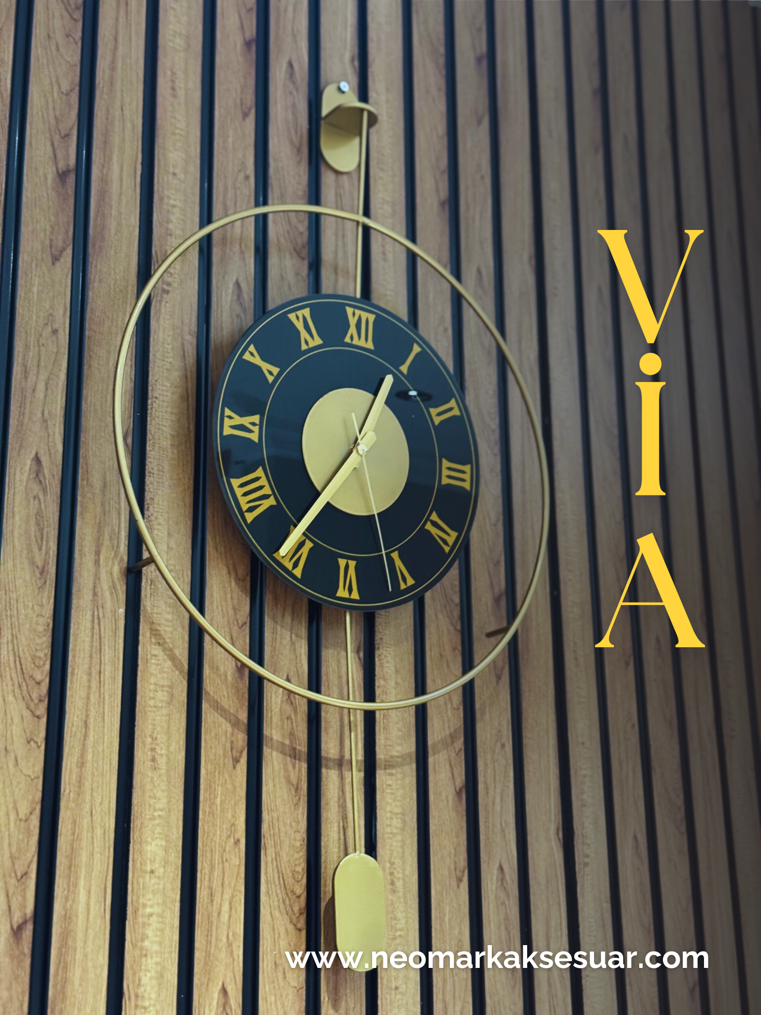 'Via' Dekoratif Duvar Saati