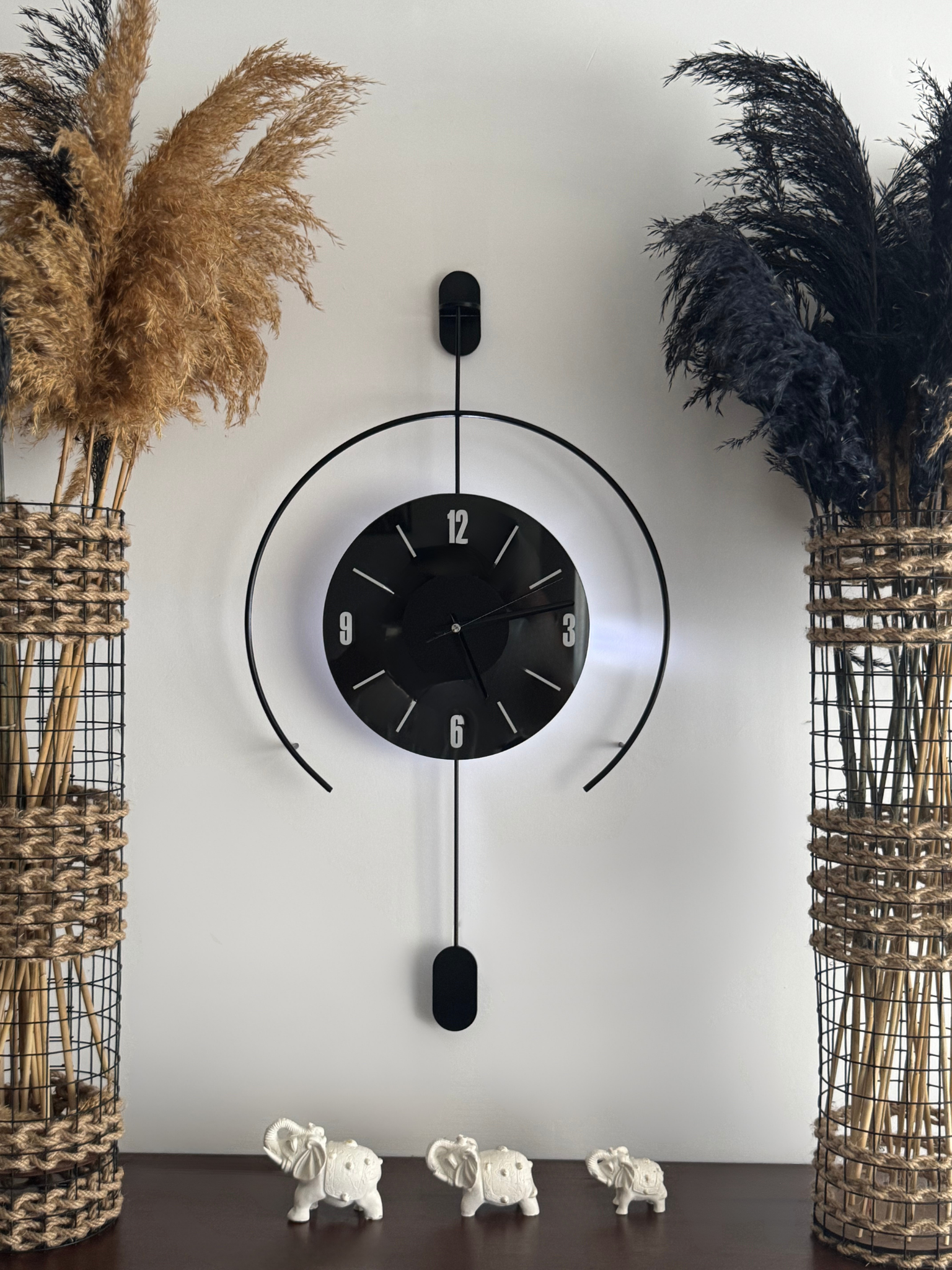 'Velora' Ledli Dekoratif Duvar Saati