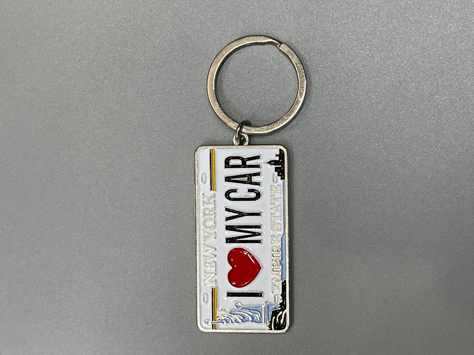 I Love My Car Keychain
