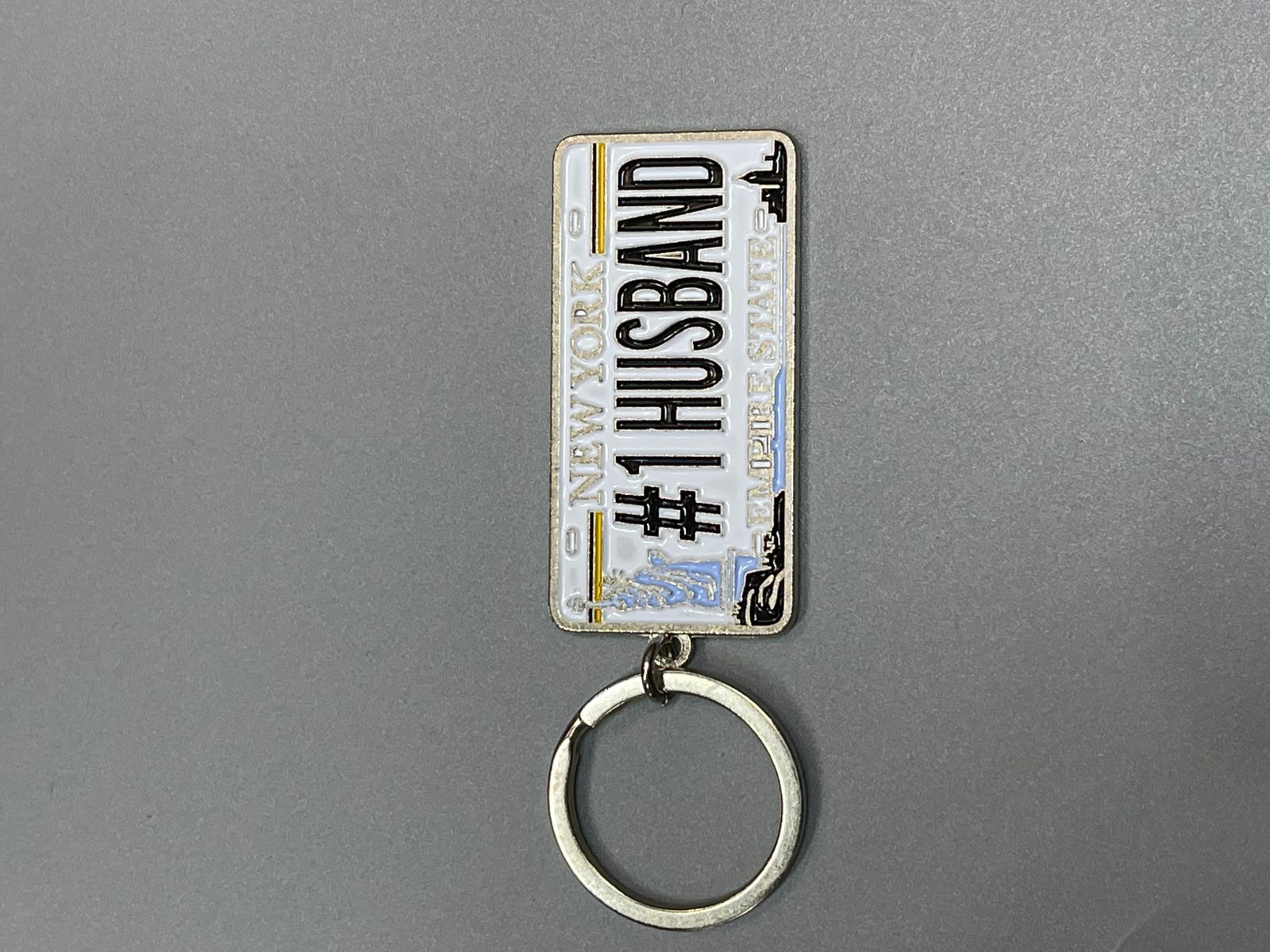 #1 Husband Keychain