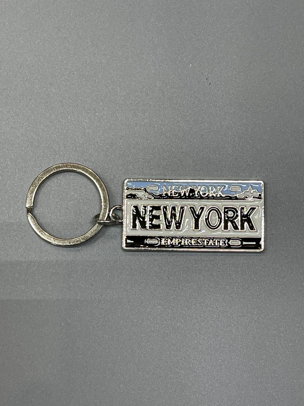 New York License Plate Keychain