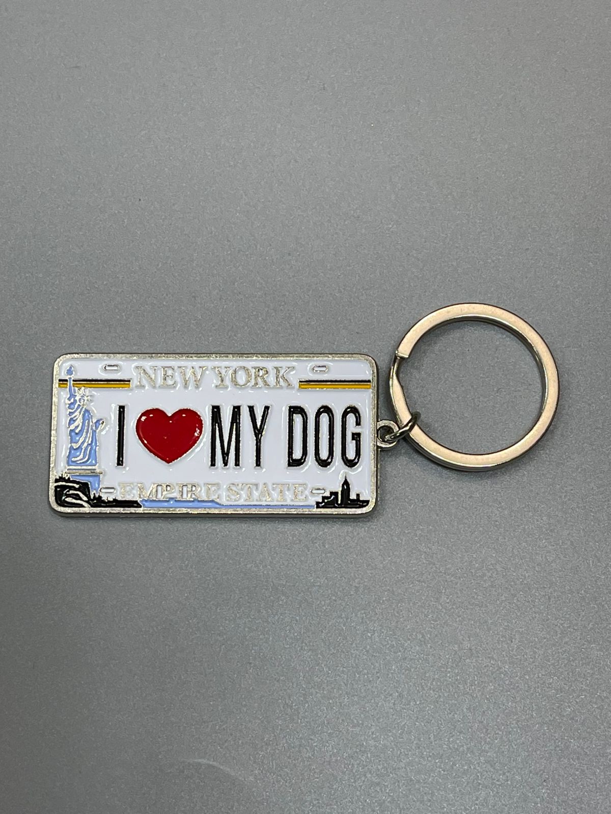 I Love My Dog Keychain