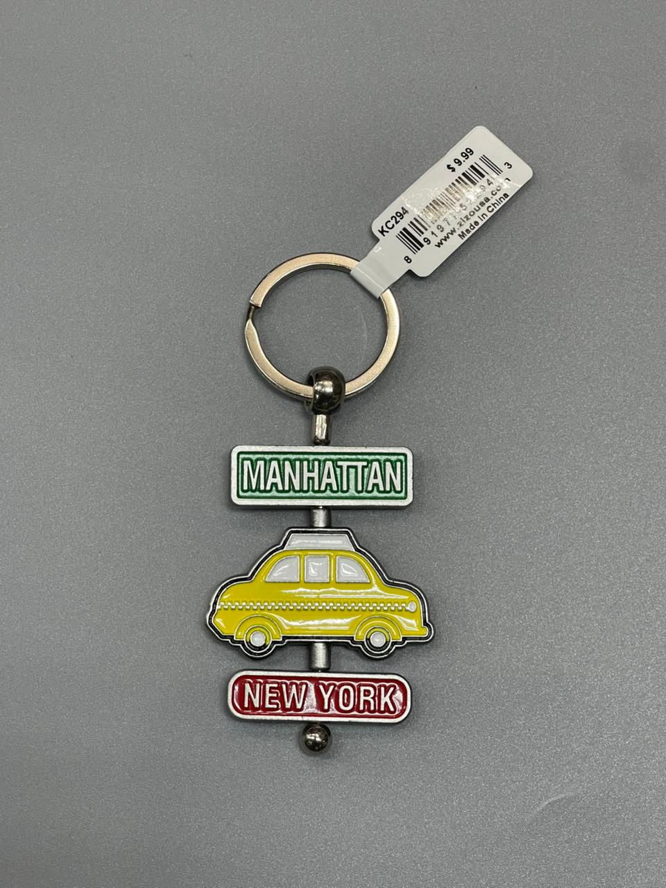 Manhattan New York Taxi Keychain (Premium)