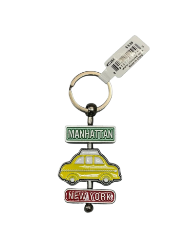 Manhattan New York Taxi Keychain (Premium)