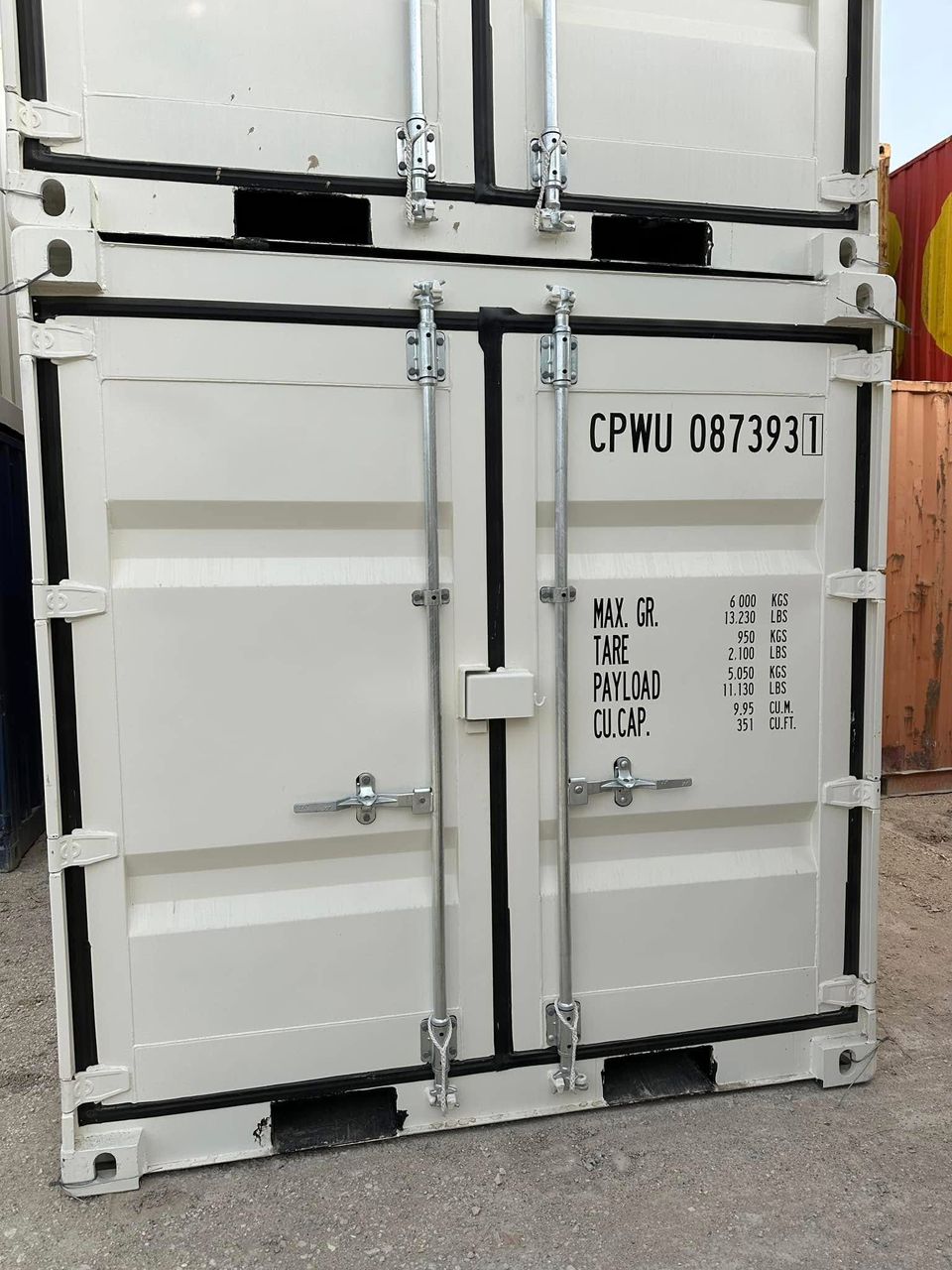 Conteneur maritime 8 Pieds – Blanc – Neuf