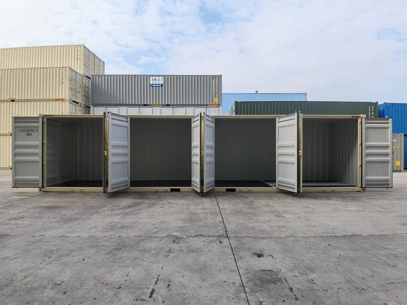 Conteneur d’expédition High Cube 40 pieds à 4 portes cloisonnées – Neuf