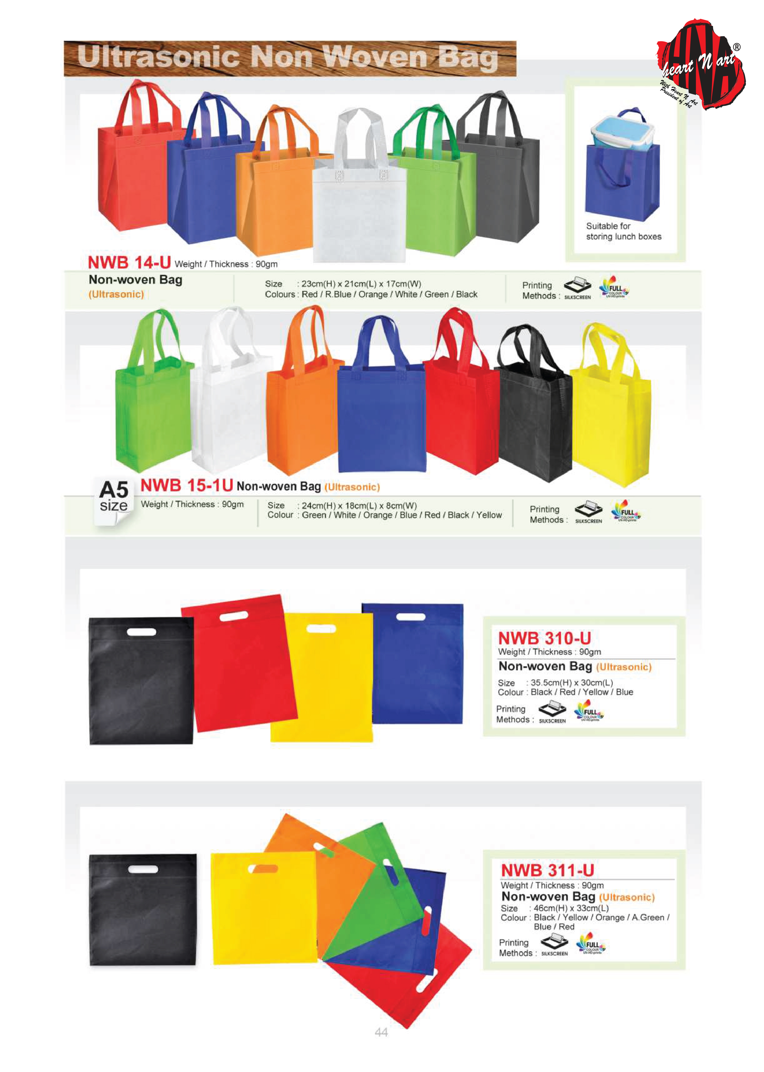ULTRASONIC NON WOVEN BAG