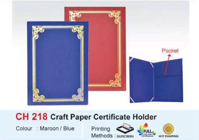 CH 218 (Certificate Holder)