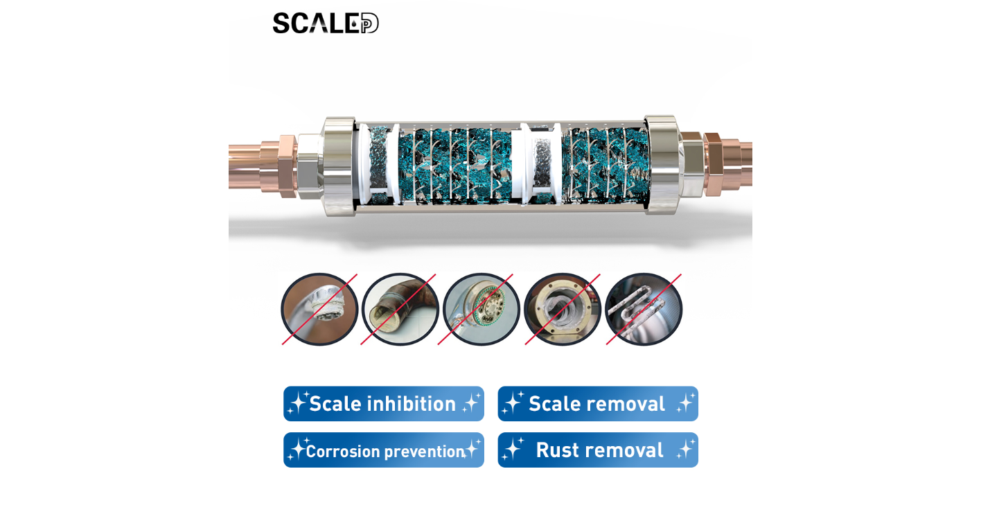 Descalcificador de agua físico DPSE 1/2"