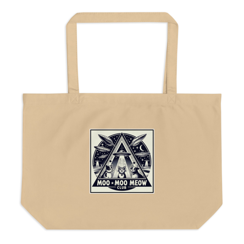 Large organic tote bag