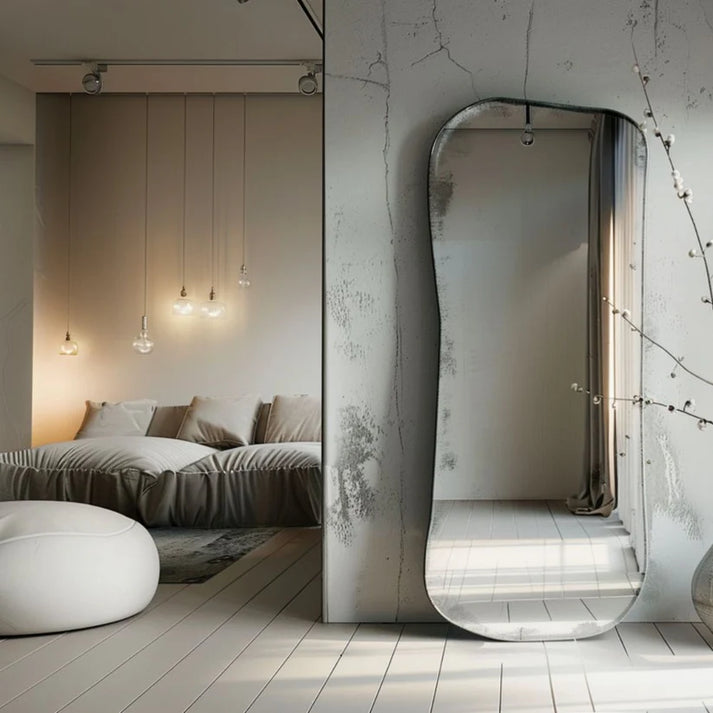 Modern Asymmetrical Wall Mirror