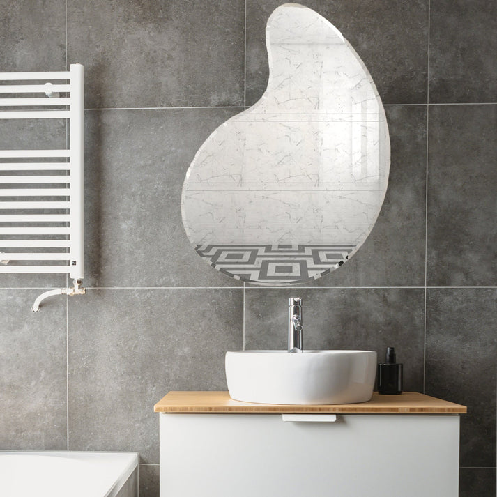 Modern Abstract Bathroom Mirror