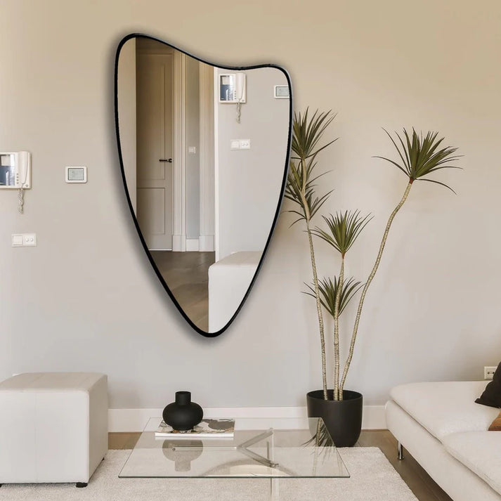 Modern Shield Shaped Wall Mirror