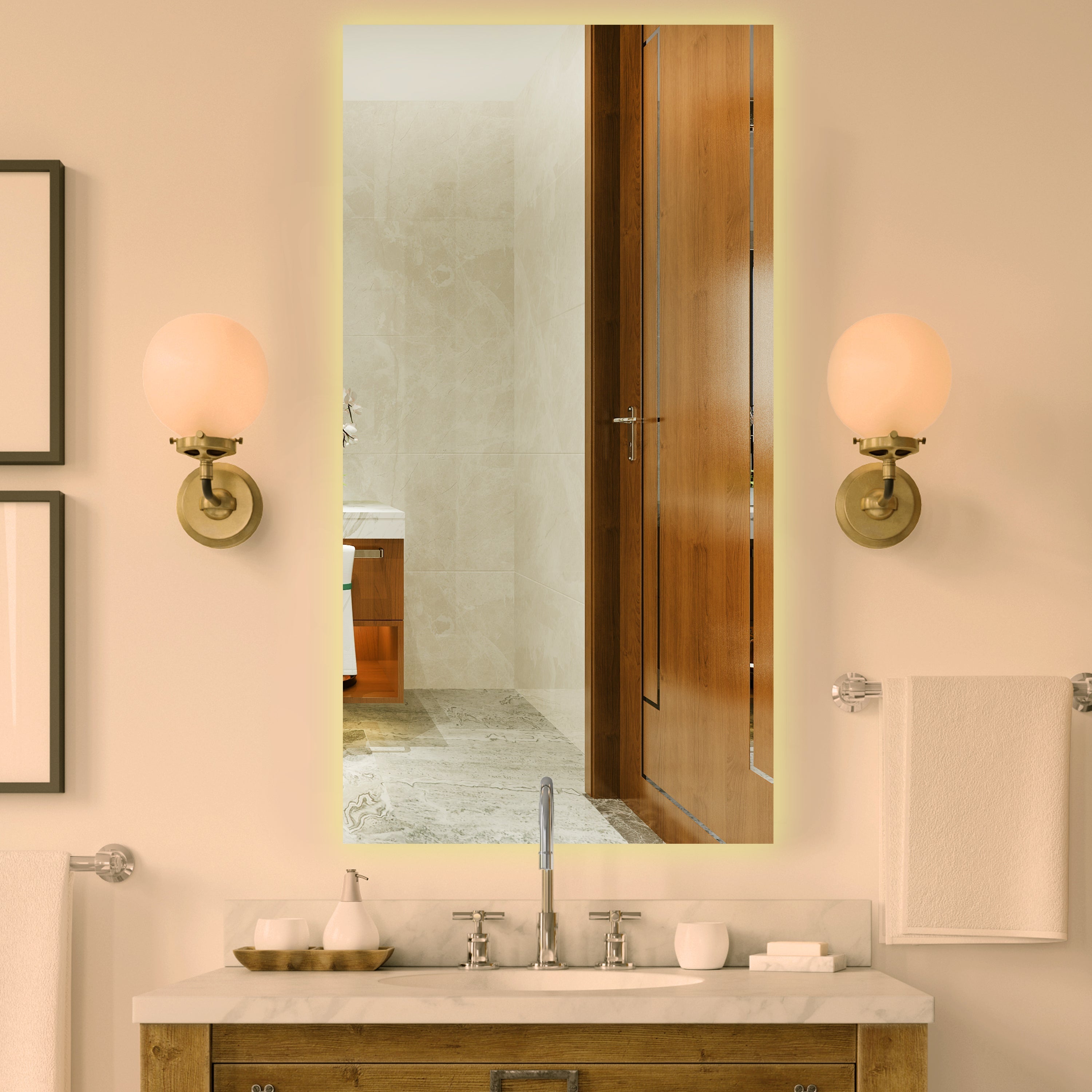 Modern Rectangle LED Bathroom Mirror