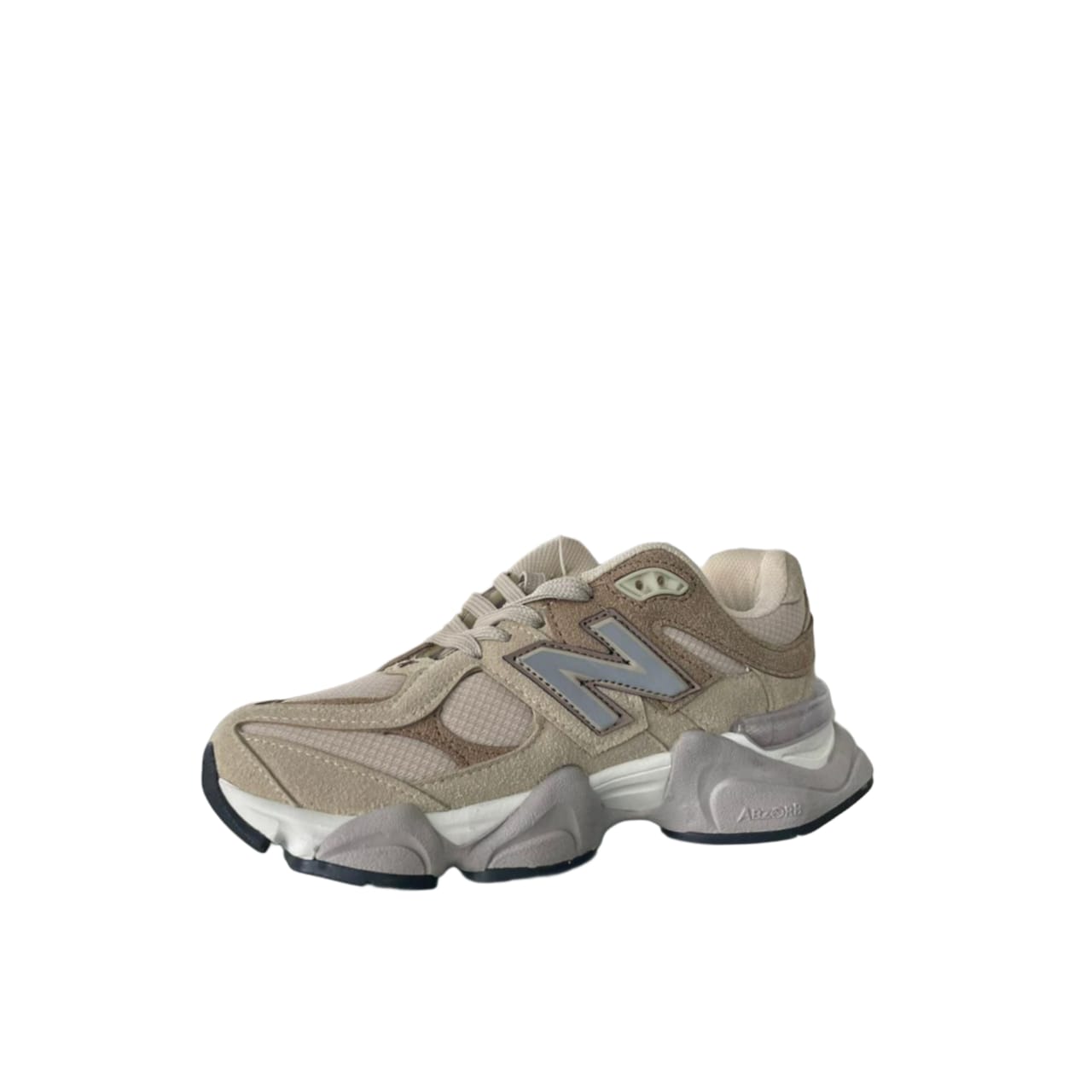 Beige & Grey Chunky Sport Sneakers