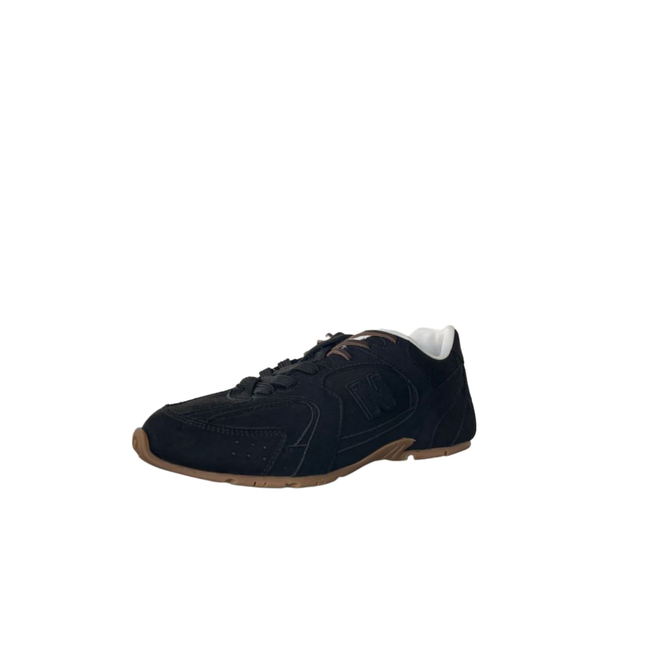 Classic Black Suede Low-Top Sneakers