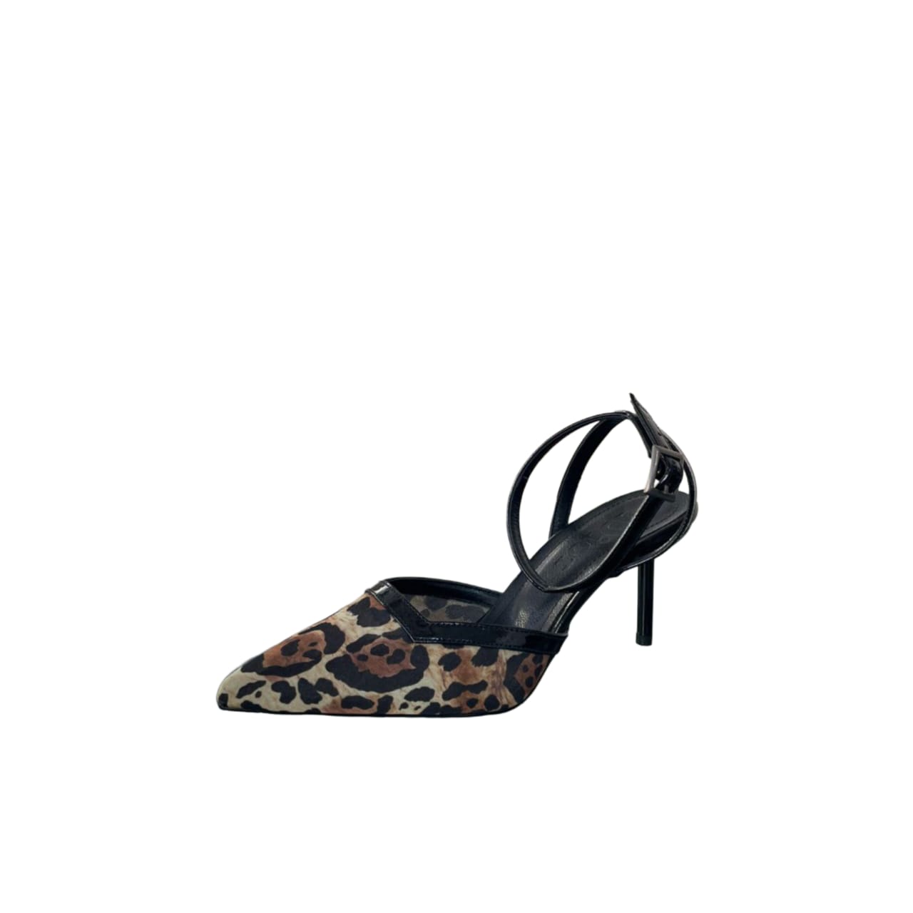 Leopard Print Pointed Toe Stiletto Heels