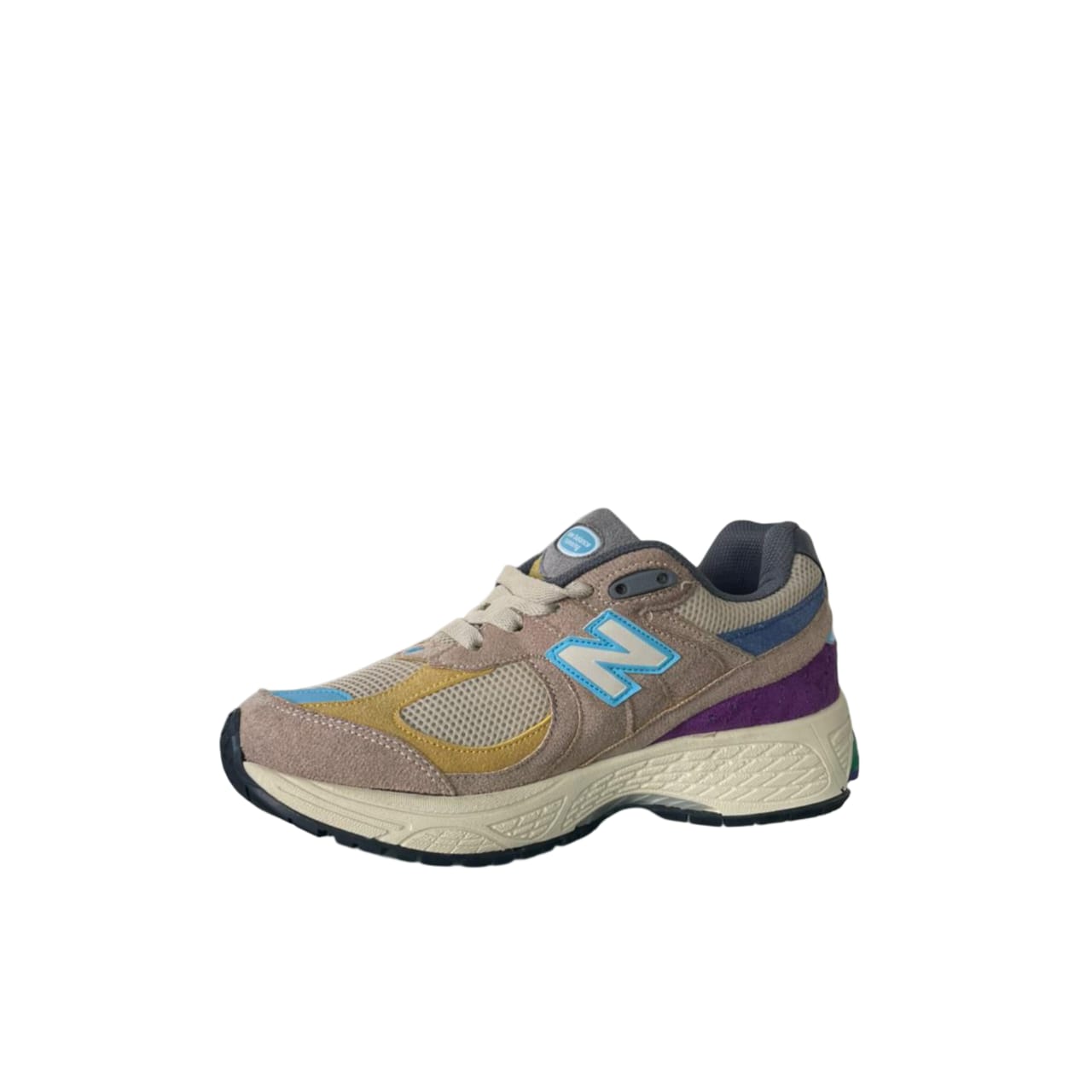 Retro Colorblock Suede Running Sneakers