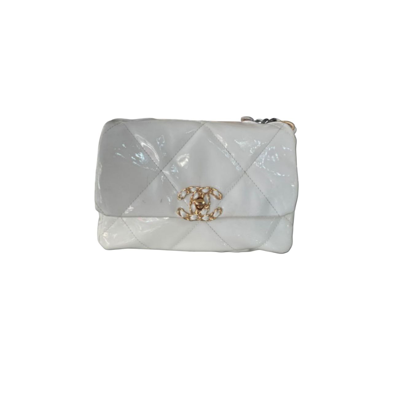 Chanel Quilted Charm – Pearl White