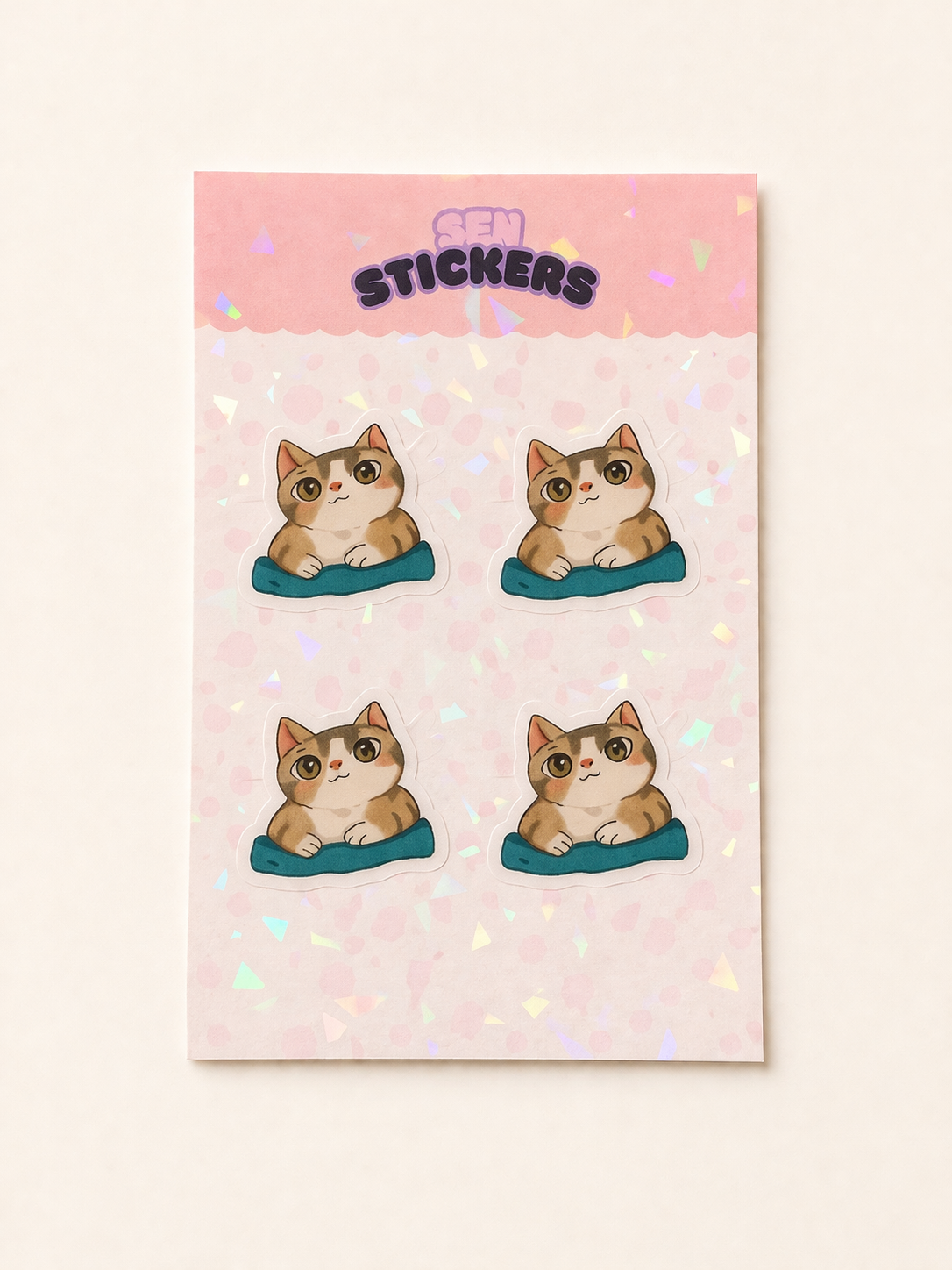 Stickers de gatos tiernos