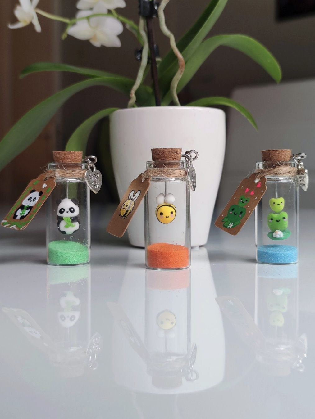 Bee in a Glass Bottle with Custom Text