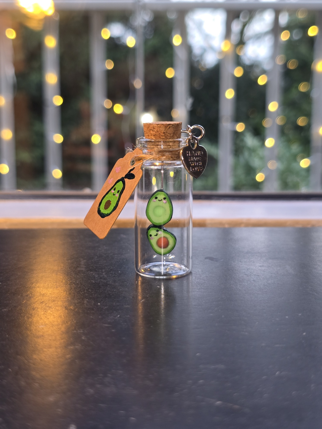 Tiny Avocado in a Pod with Personalized Message