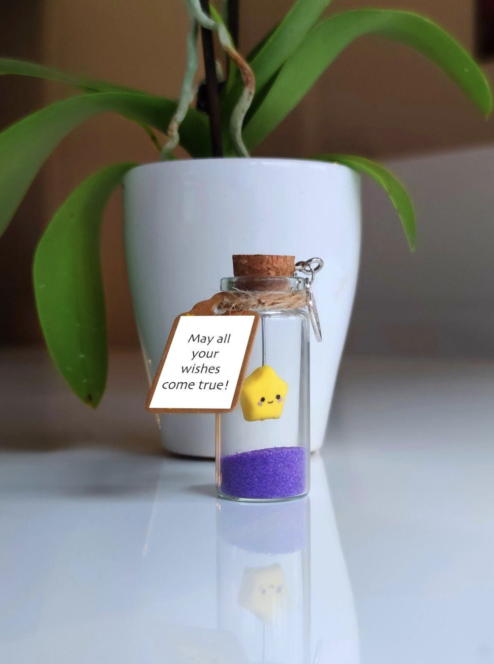 Wishing Star in a Bottle with Personalized Message