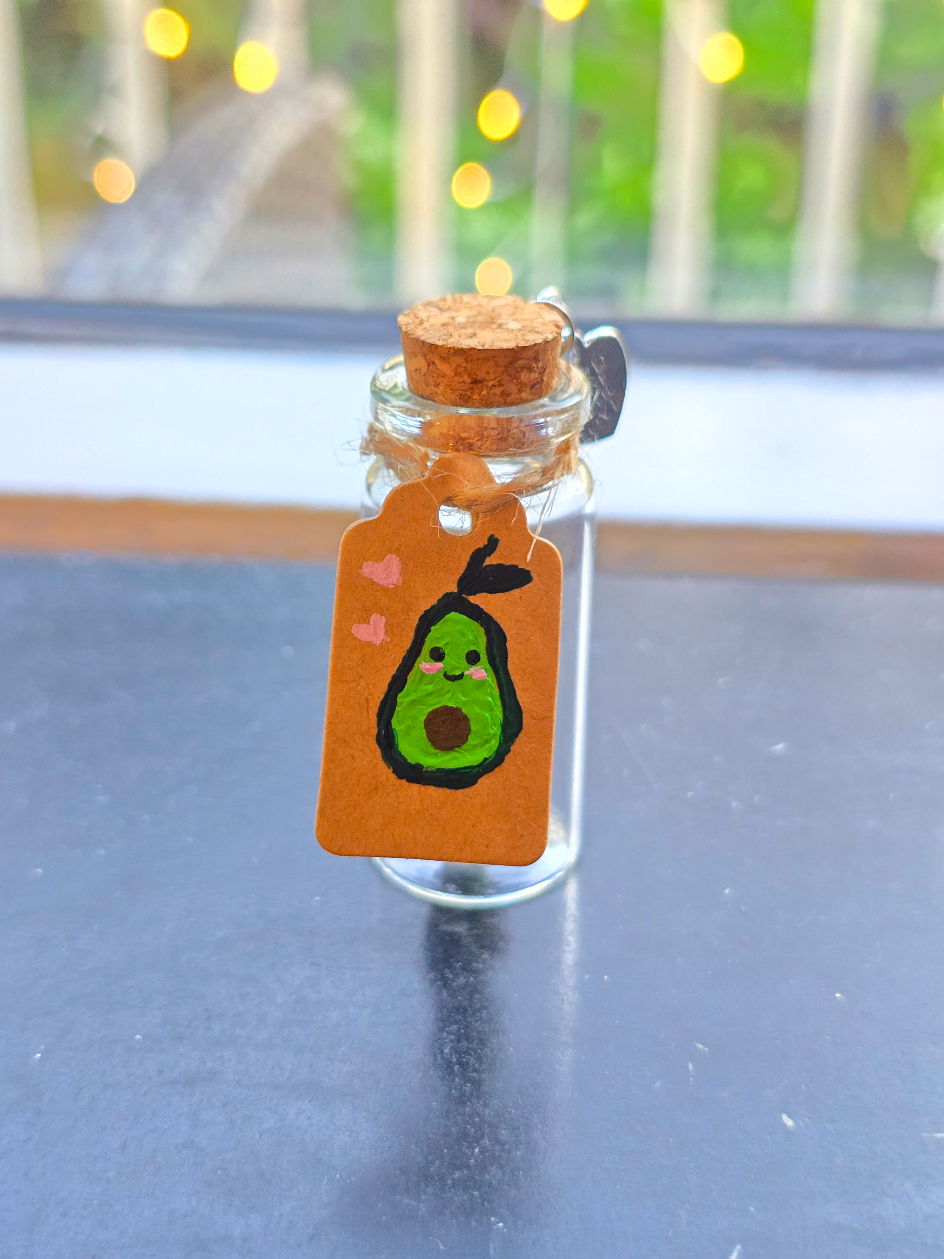 Tiny Avocado in a Pod with Personalized Message