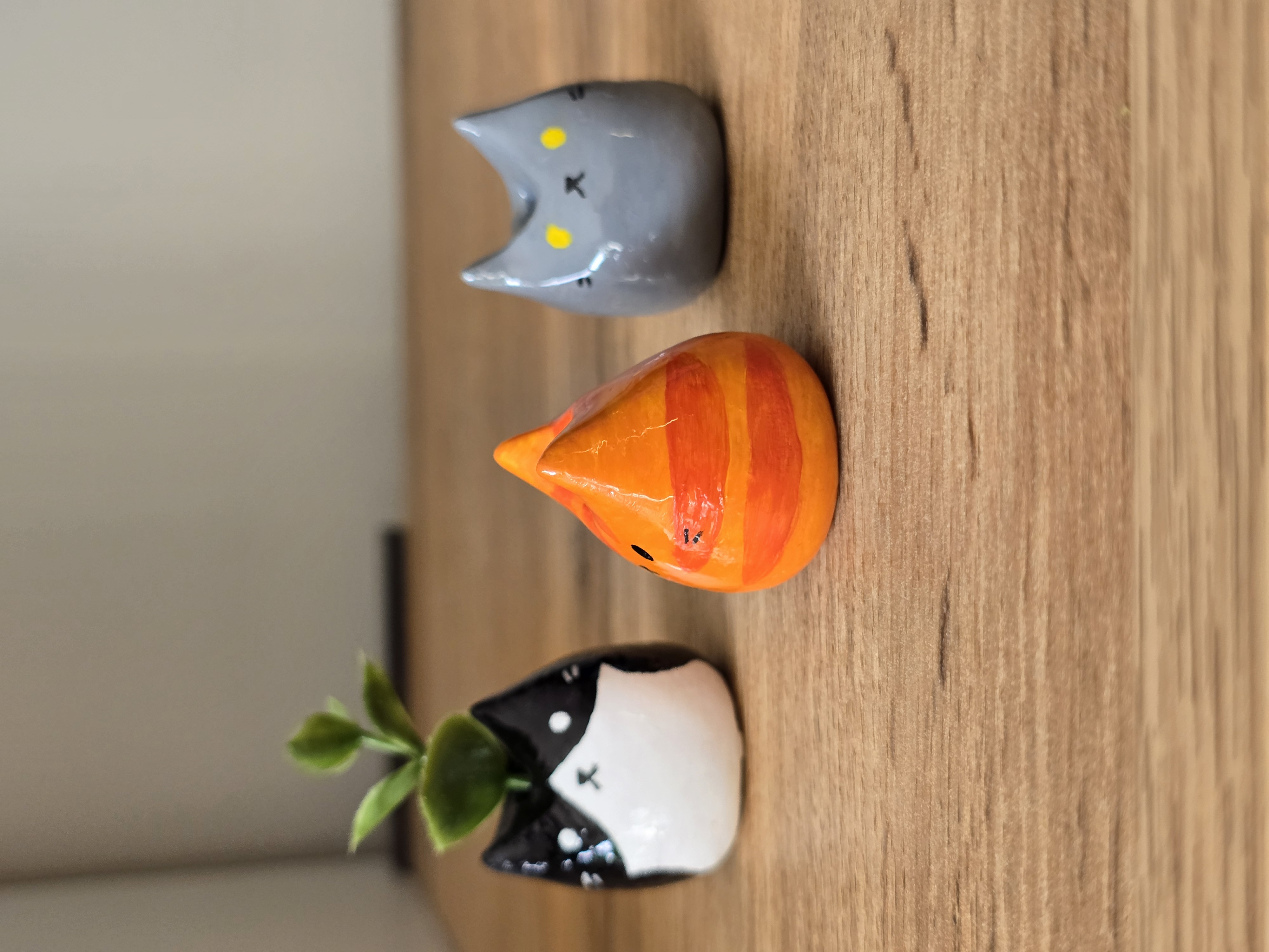 Orange Cat Vase