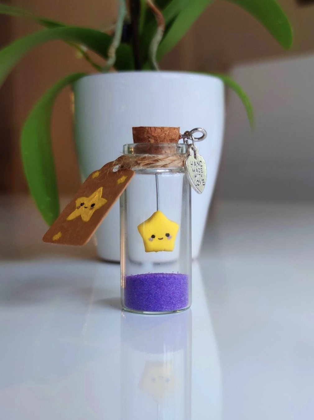 Wishing Star in a Bottle with Personalized Message