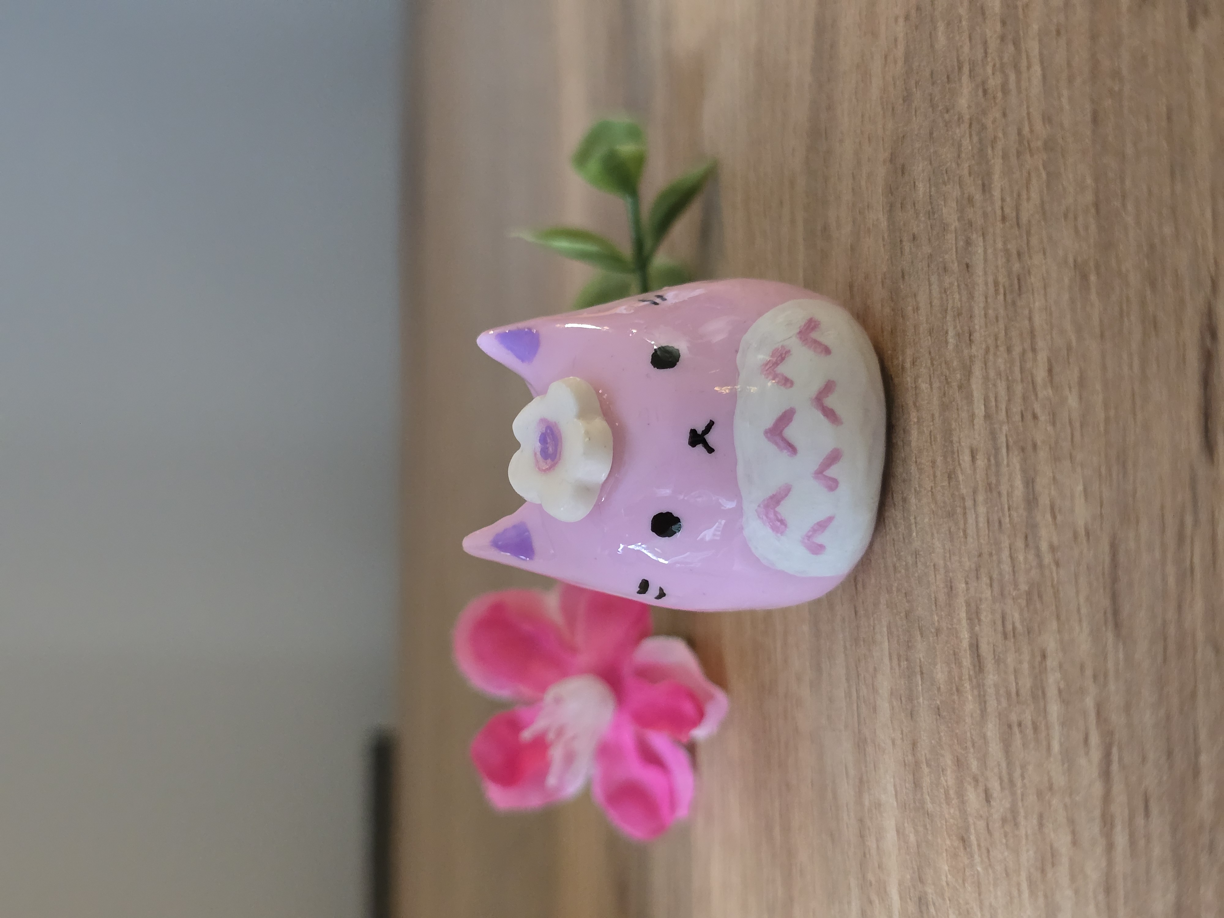 Sakura Cat Vase