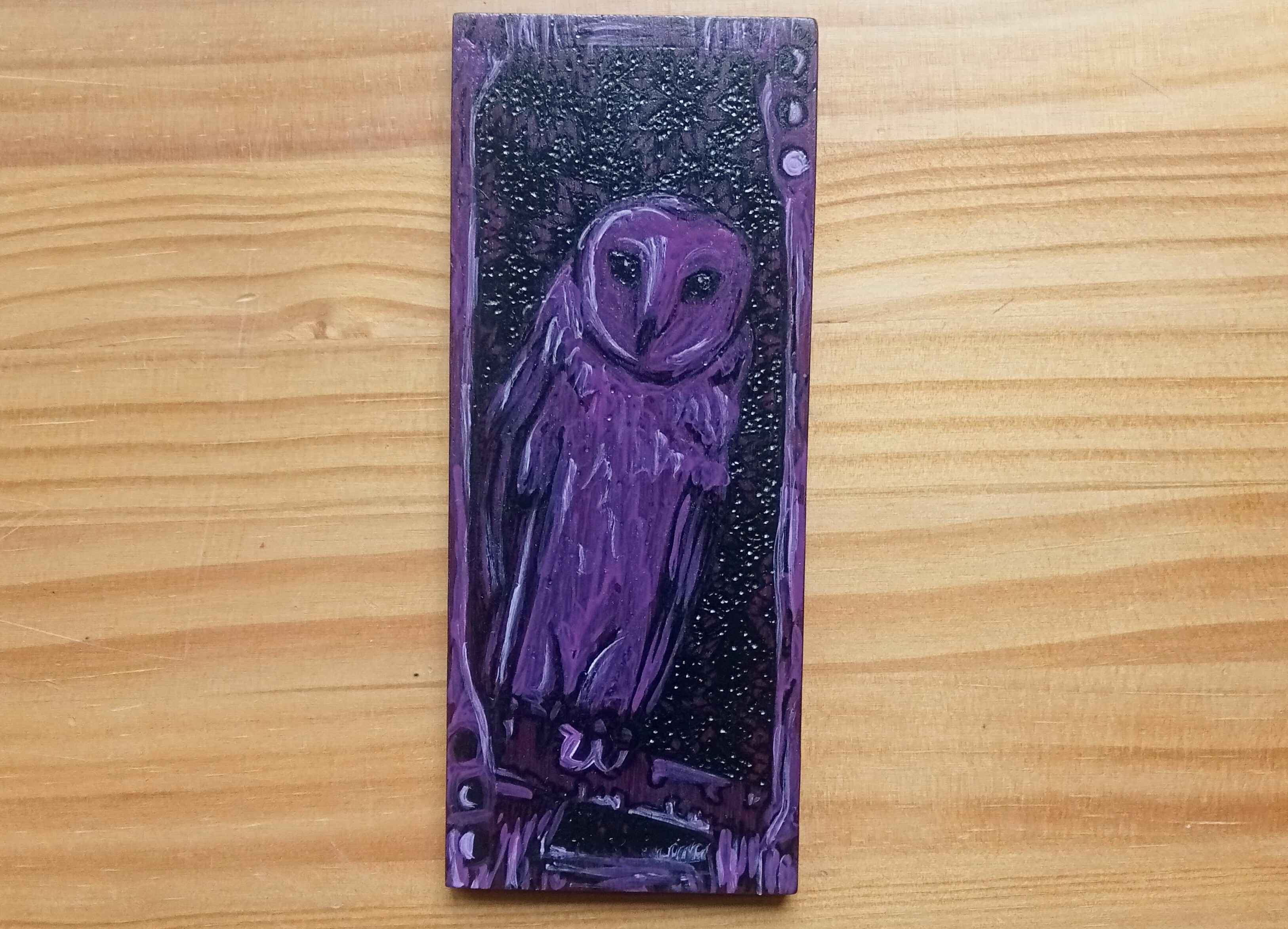 Tablilla de Lechuza común. Tyto alba