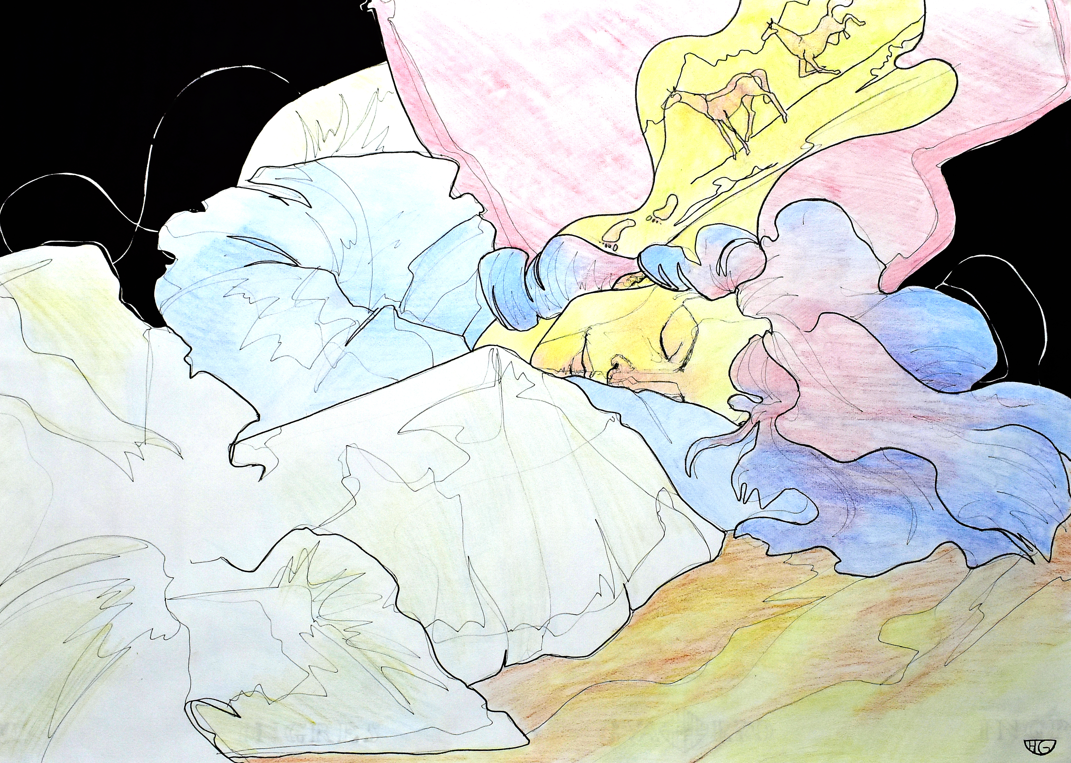 El viaje le pilló durmiendo