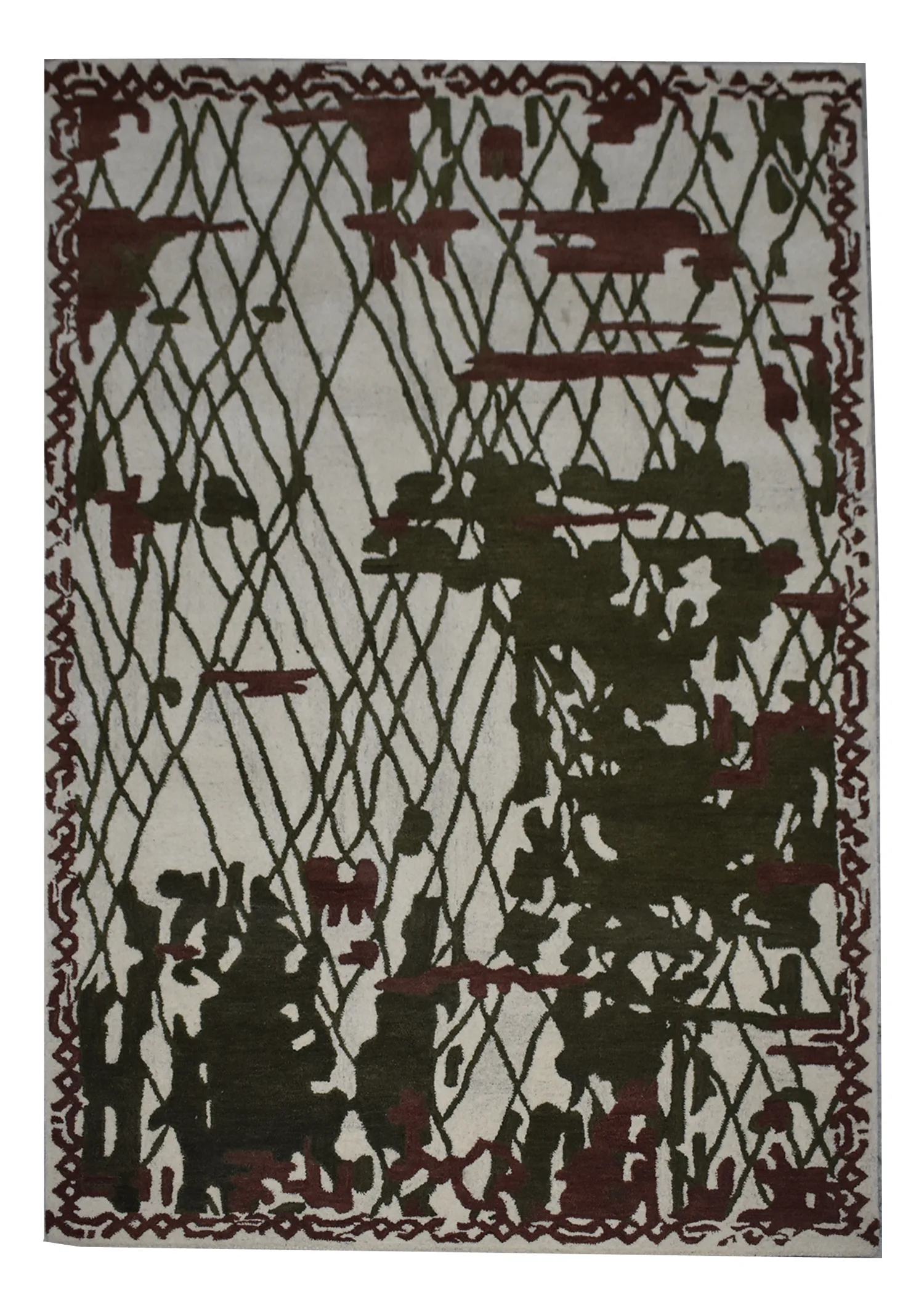Handtufted Abstract Wool Rug