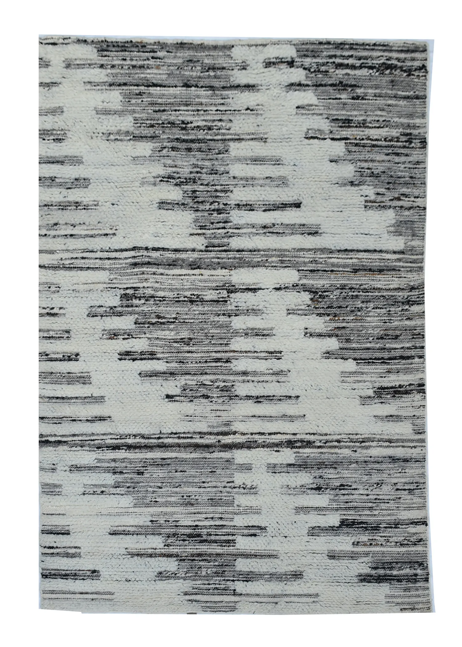 Modern Gray Hand Knotted Area Rug