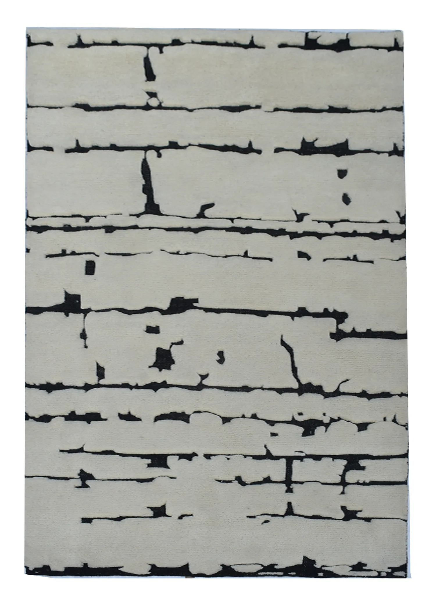 Modern Abstract Hand Knotted Rug
