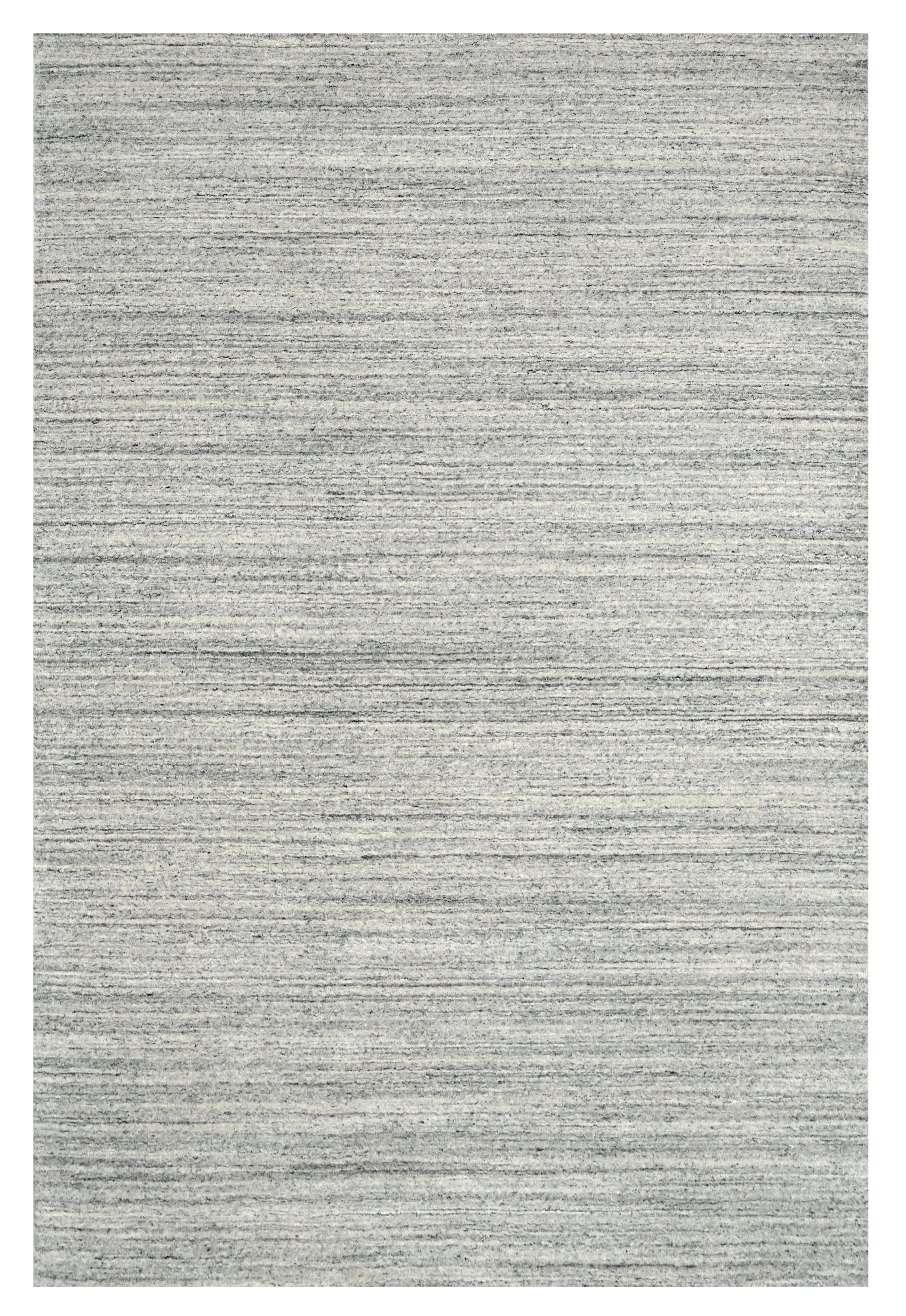 Light Grey Handwoven Area Rug