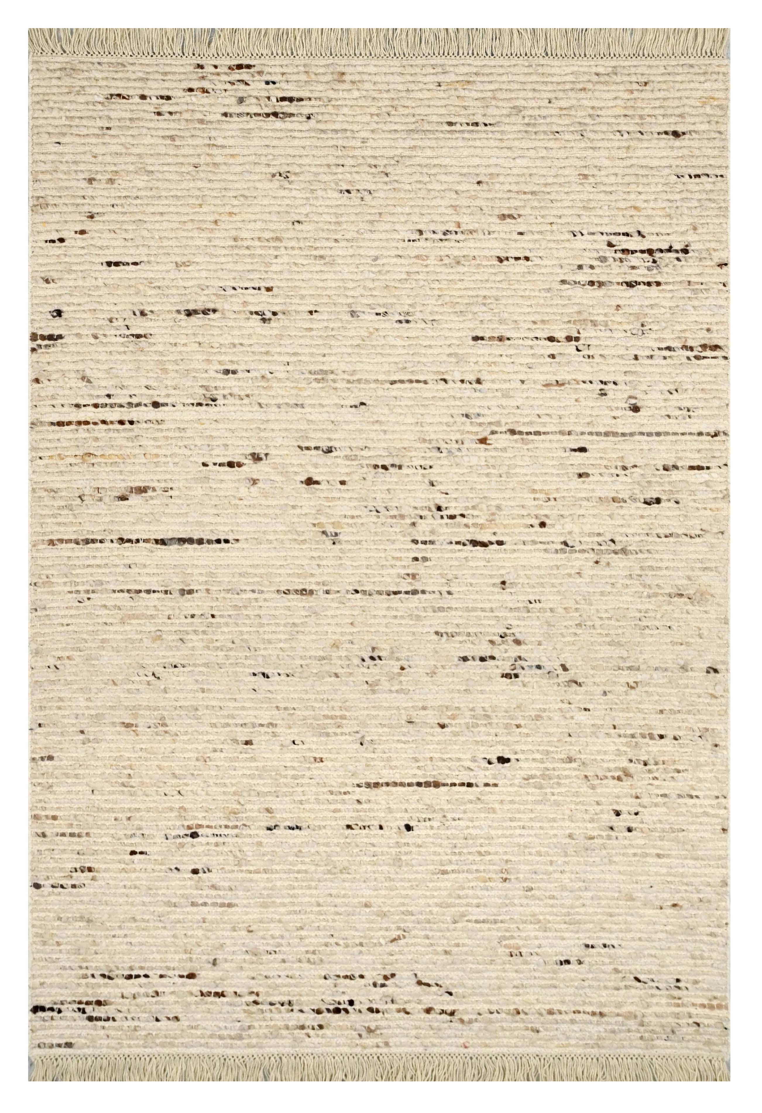 Elegant natural fiber rug with subtle patterns
