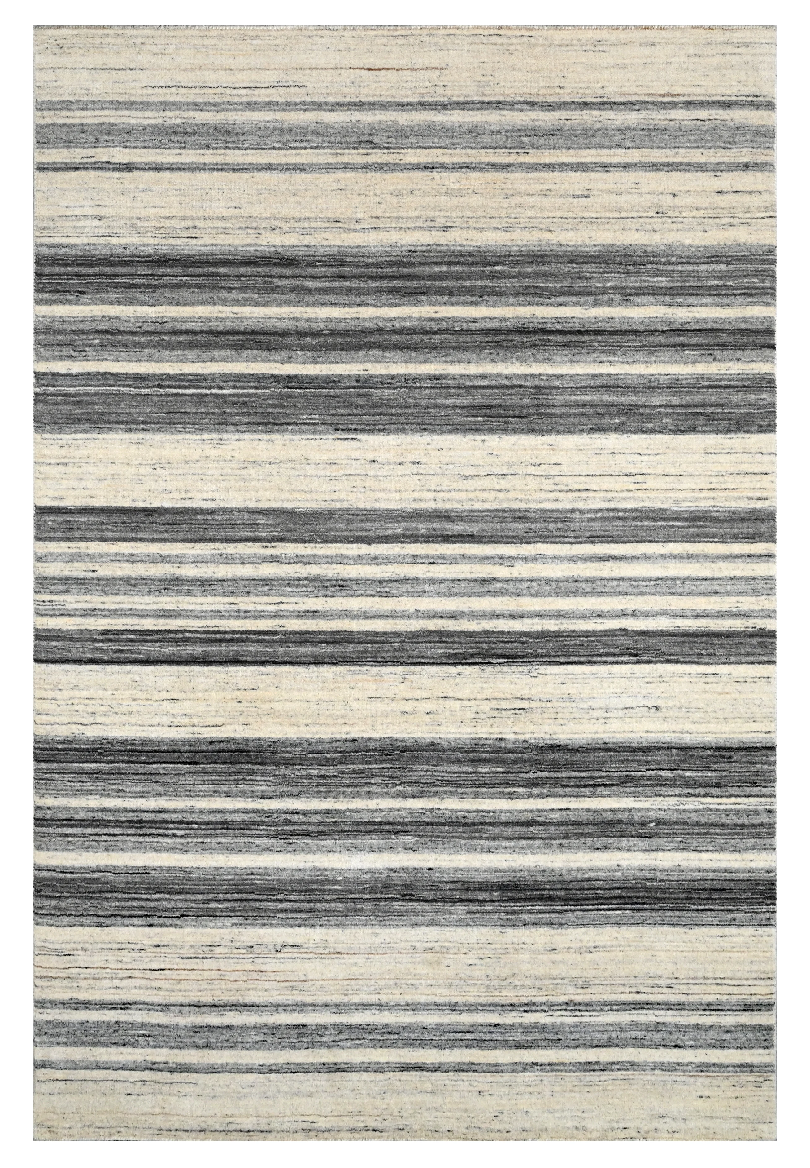Contemporary Grey and Beige gradient design rug