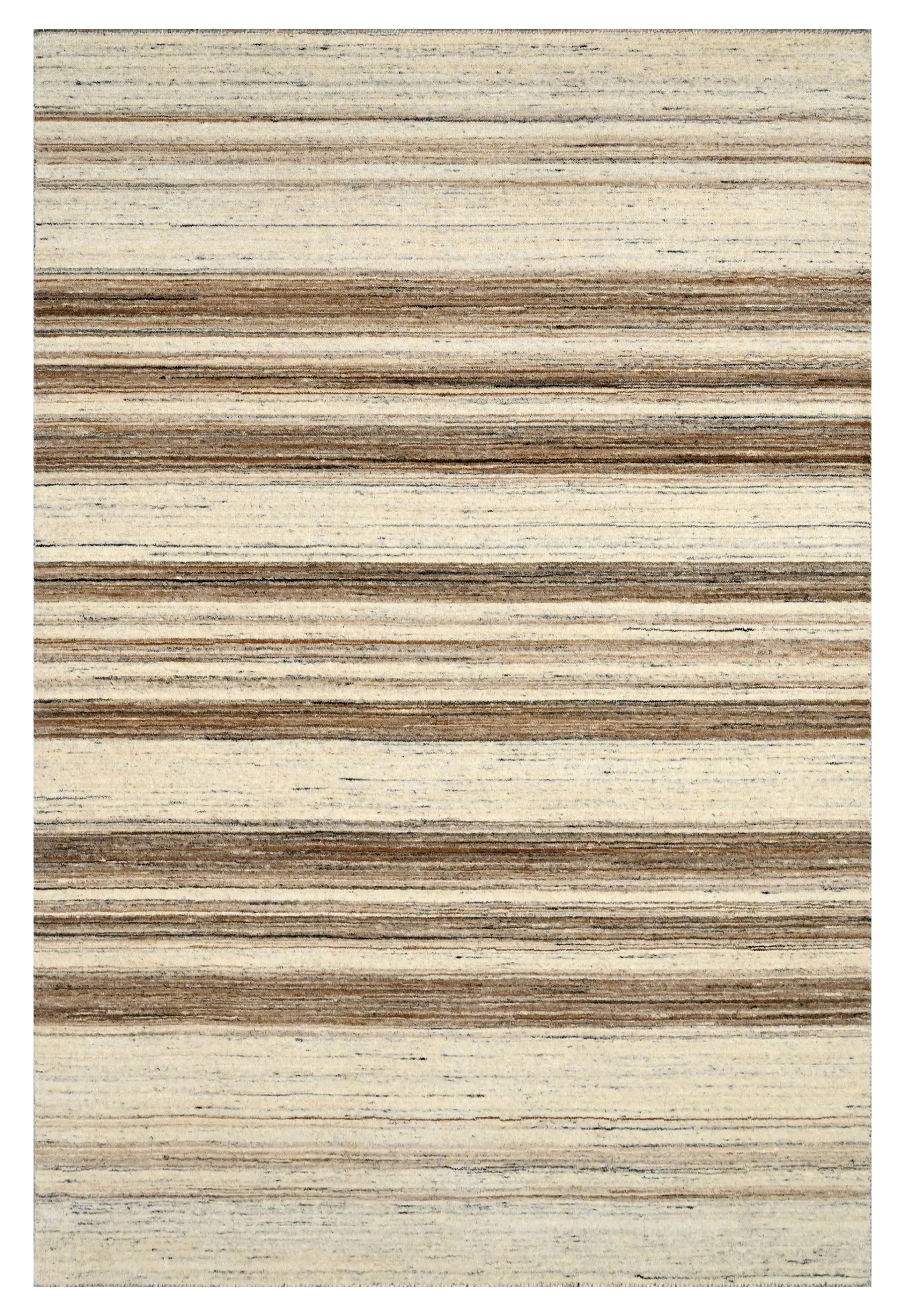Contemporary brown and beige gradient design rug