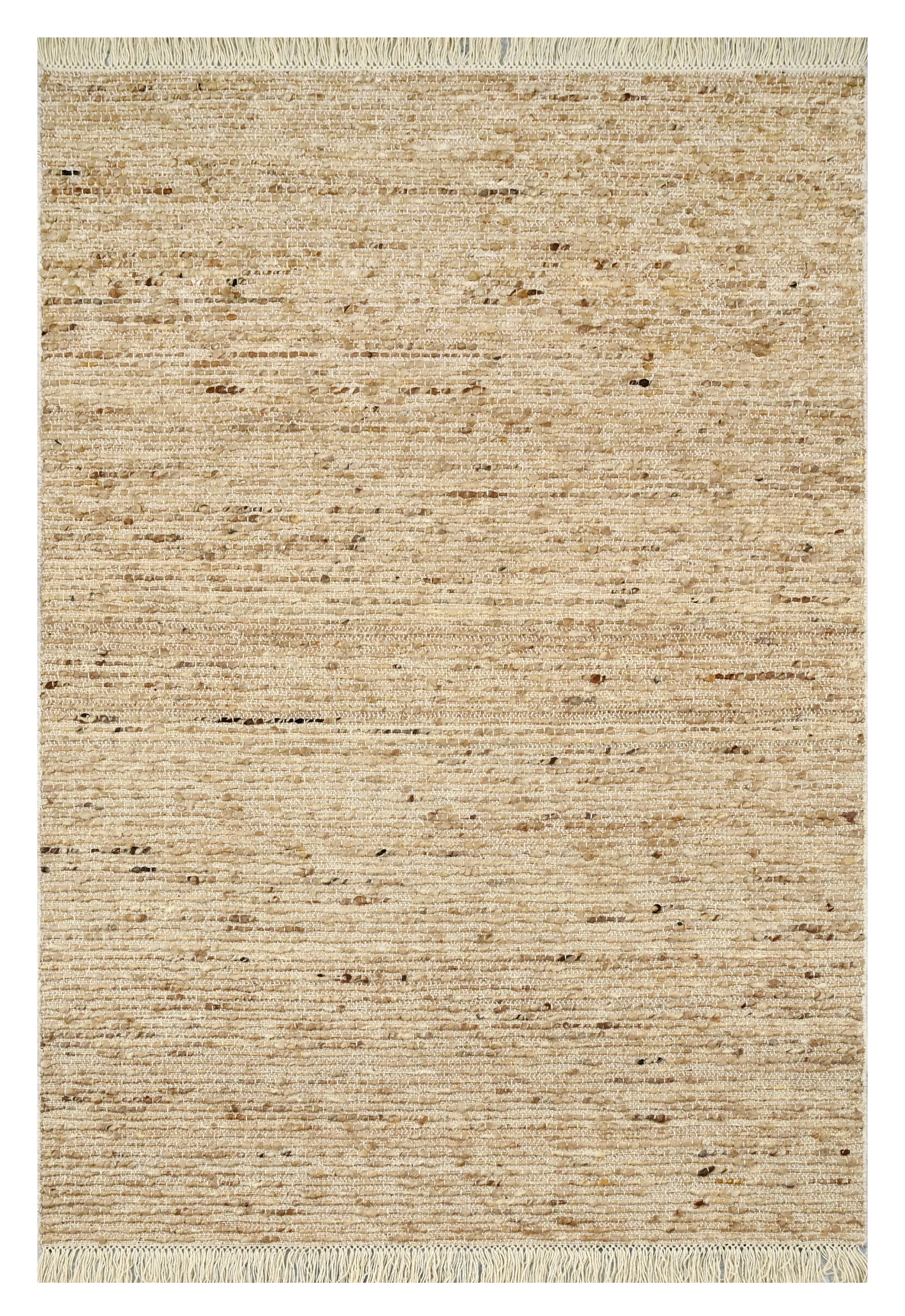Eco-friendly area rug with a rustic textured finish