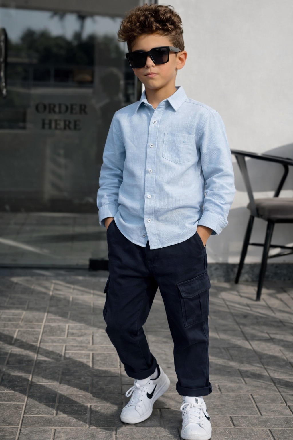 Men's Formal Light Blue Shirt