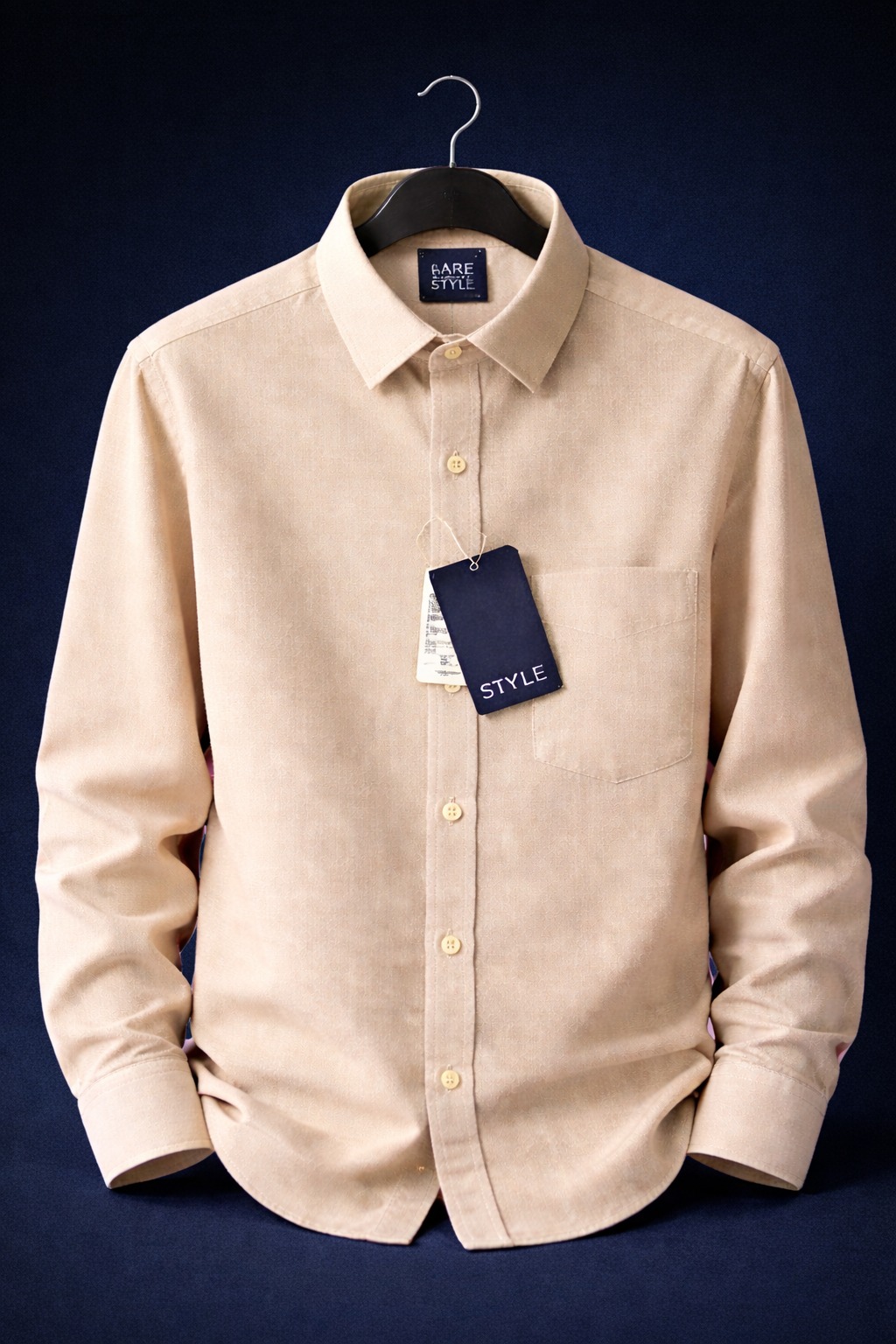 Boys' Beige Shirt & Cargo Pants Set